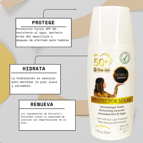 Protector Solar SPF 50 de Victoria’s Sunscreen - Imagen 5