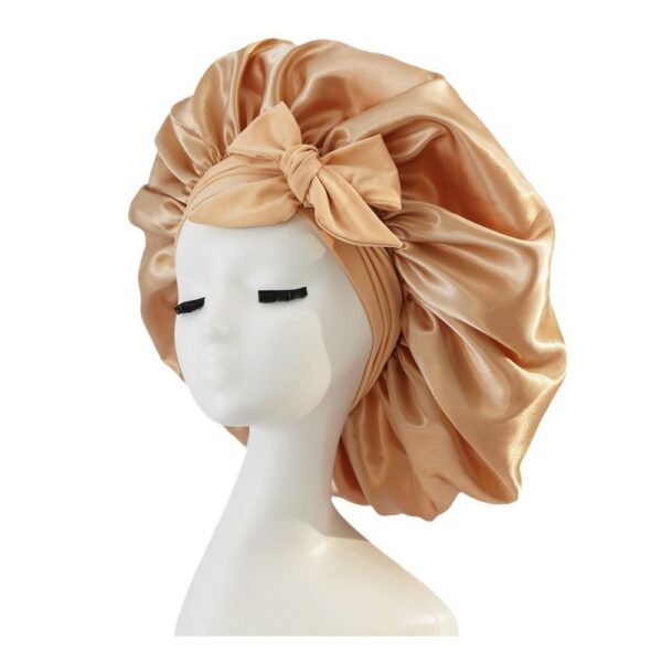 New Silk Bonnet For Sleeping Women Satin Bonnet Hair Bonnet Night Sleep Cap Scarf Wrap For Curly Hair With Tie Band For Curly Hair - Imagen 9
