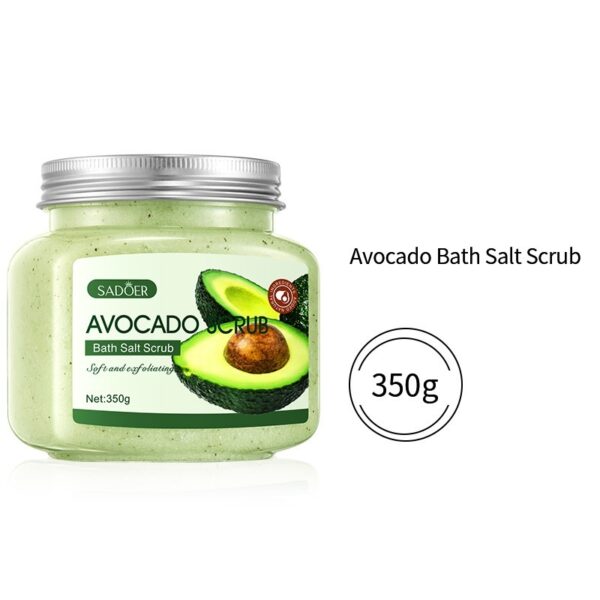 Fruit Bath Salt Scrub Cream Exfoliating Body Care / Crema exfoliante corporal con sales de baño de frutas - Imagen 4