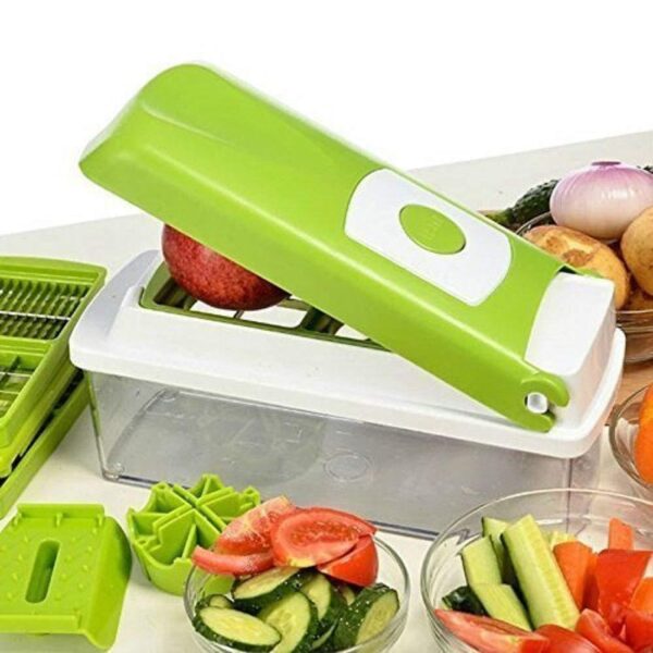12pcs Multifunctional Vegetable Chopper Handle Food Grate Food Chopper Vegetable Slicer Dicer Cut Kitchen Gadgets - Imagen 3