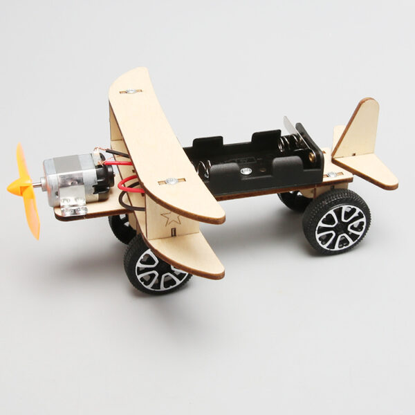 Wooden DIY Airplane Kids Puzzles Helicopter School Projects Experiment Kits Science Toys For Children Education - Imagen 4