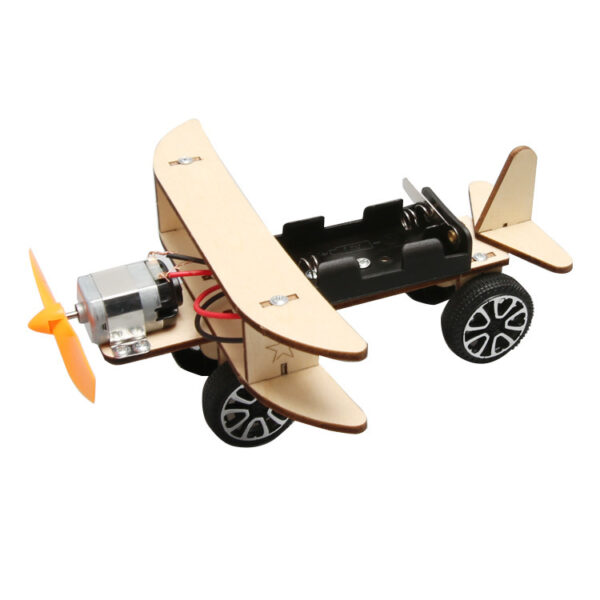 Wooden DIY Airplane Kids Puzzles Helicopter School Projects Experiment Kits Science Toys For Children Education - Imagen 5