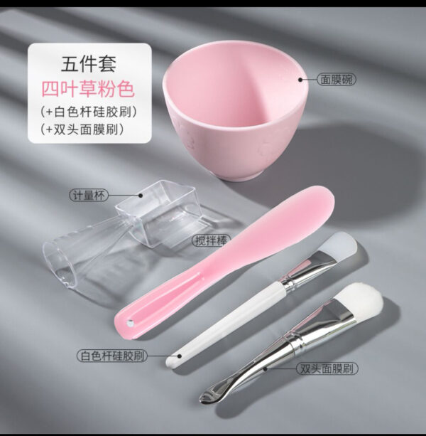 5pcs Face Set For Mask Mixing Bowl Girls Facial Skin Care Tools Kit Women Beauty Supplies Makeup Skin Care Makeup Supplies - Imagen 3