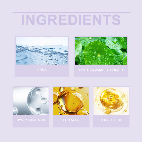 EELHOE Collagen Mask Pack Hydrating Moisturizing Lifting Facial Skin Moisturizing Skin / Mascarilla de colágeno EELHOE, hidratante, reafirmante y reafirmante para la piel facial. - Imagen 5