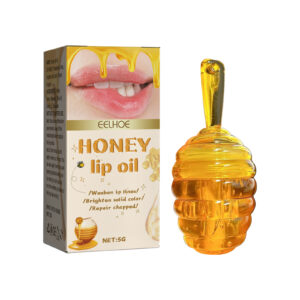 Aceite de labios con miel EELHOE, reduce las líneas de los labios, previene el agrietamiento y la descamación, aceite hidratante para el cuidado de los labios. / EELHOE Honey Lip Oil, Reduces Lip Lines, Prevents Cracking And Peeling, Moisturizing Lip Care Oil.