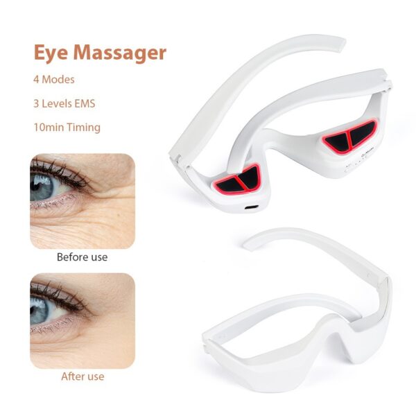 Eye Massager Relieves Eye Fatigue Eyes Massage Glasses Eye Fatigue Relief Massager Under-Eye Glasses Massager - Imagen 5