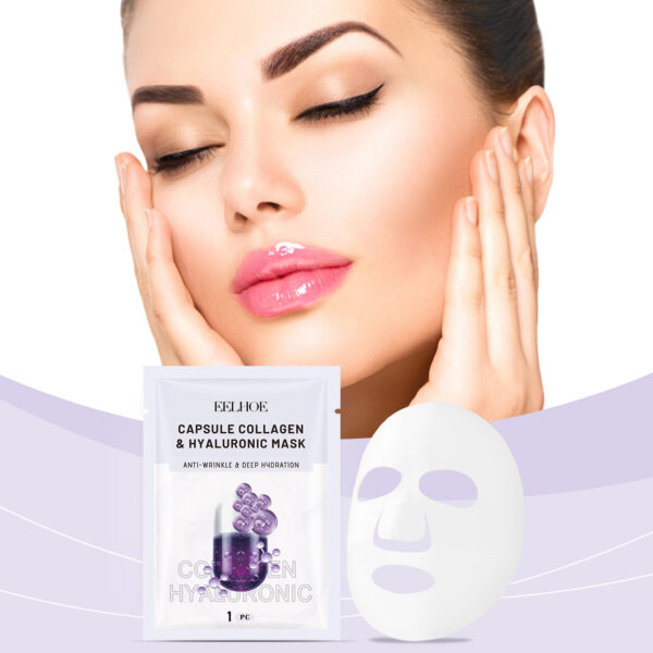 EELHOE Collagen Mask Pack Hydrating Moisturizing Lifting Facial Skin Moisturizing Skin / Mascarilla de colágeno EELHOE, hidratante, reafirmante y reafirmante para la piel facial. - Imagen 2