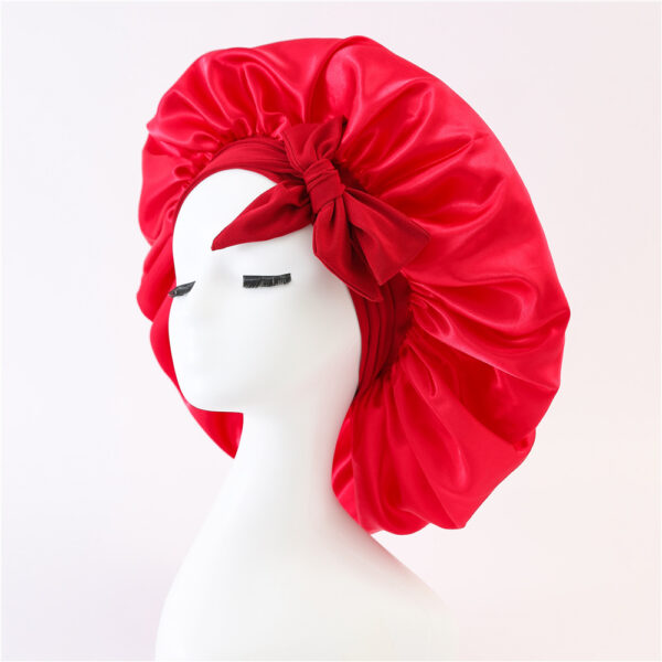 New Silk Bonnet For Sleeping Women Satin Bonnet Hair Bonnet Night Sleep Cap Scarf Wrap For Curly Hair With Tie Band For Curly Hair - Imagen 5