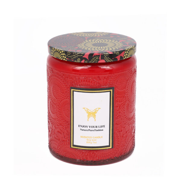 Embossed Glass Fragrance Handmade Gift Aromatherapy Soy Candles / Embossed Glass Fragrance Handmade Gift Aromatherapy Soy Candles - Imagen 6