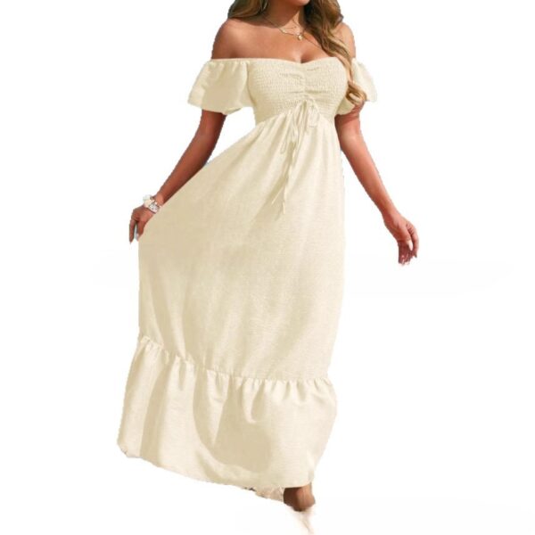 Vestido playero sexy sin tirantes para mujer / Beach Strapless Sexy Women's Clothing Dress - Imagen 6