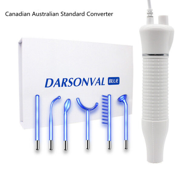 Alta Frecuencia con Ozono para Cuidado Facial y Capilar – Set de Electroterapia Portátil 6 Piezas, Rejuvenecimiento de la Piel y Tratamiento Antiacné / High Frequency Ozone Facial Wand – 6-Piece Portable Electrotherapy Set for Skin Rejuvenation, Acne Treatment & Hair Care - Imagen 10