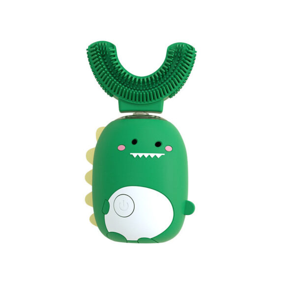 Cepillo de dientes eléctrico para niños en forma de U, cerdas suaves, impermeable, automático, ultrasónico, con patrón de dibujos animados _ U-Shaped Children's Electric Toothbrush Soft Bristles Waterproof  Automatic Ultrasonic Teeth Tooth Brush Cartoon Pattern - Imagen 4