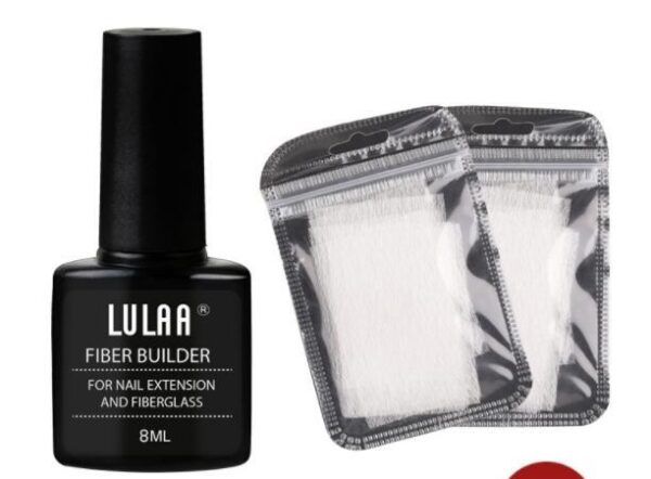 Juego de fibras para extensiones de uñas, gel reparador de uñas, lámina de soporte sin papel / Nail Extension Fiber Set Nail Extension Gel Repair Liquid Paper-free Support Sheet - Imagen 9