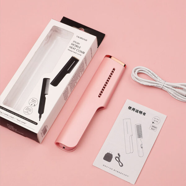 Nuevo peine alisador de cabello con iones negativos _ New Hair Straightening Comb Negative Ion Styling Hair Straightener - Imagen 3