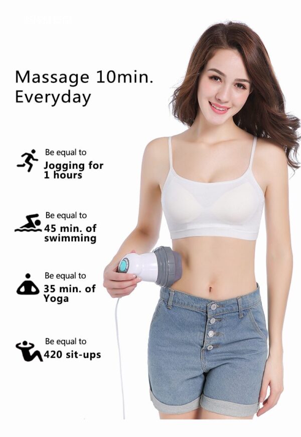 Masajeador corporal completo con rodillo masajeador y vibración y rotación eléctrico silencioso Luz Infraroja/ Electric Noiseless Vibration Kneading And Massage Roller Full Body Massager - Imagen 7