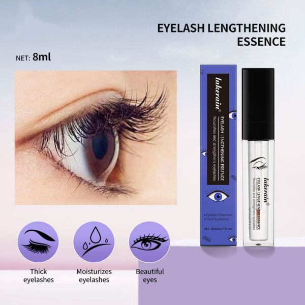 Líquido nutritivo para pestañas, suplemento nutritivo para la raíz del cabello, nutrición profunda, reparación, hace que las pestañas sean gruesas, delgadas y rizadas. / Nourish Liquid Of Eyelash Nourishing Hair Root Supplement Nutrition Deep Nourishing Repair Make Eyelashes Thick Slender Curl - Imagen 2