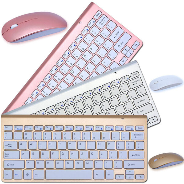 2.4G Wireless Keyboard And Mouse Protable Mini Keyboard Mouse Combo Set For Notebook Laptop Mac Desktop PC Computer Smart TV PS4 / 2.4G Wireless Keyboard And Mouse Protable Mini Keyboard Mouse Combo Set For Notebook Laptop Mac Desktop PC Computer Smart TV PS4
