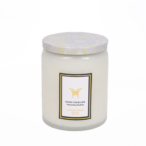 Embossed Glass Fragrance Handmade Gift Aromatherapy Soy Candles / Embossed Glass Fragrance Handmade Gift Aromatherapy Soy Candles - Imagen 7
