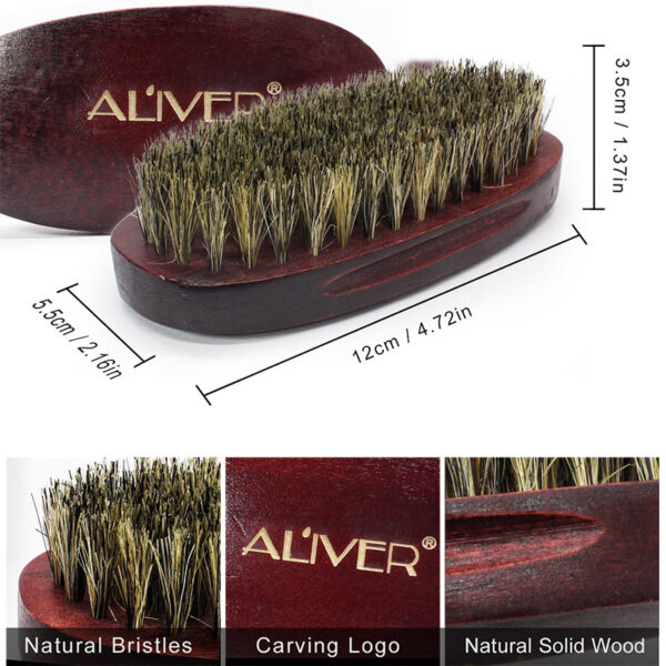 Set de afeitado de barba y cabello para hombre, herramienta de baño, cepillo, peine, tijeras de afeitar, set de peinado limpio / bMan Hair Beard Shaving Set Bathroom Tool Brush Comb Shaving Scissors Clean Styling Set - Imagen 8