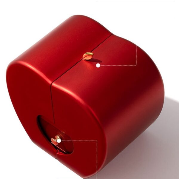 Fashion Jewelry Box Red Apple Christmas Gift Necklace Eternal Rose For Girl Mother's Day Valentine's Day Gifts With Artificial Flower Rose Flower Jewelry Box - Imagen 8