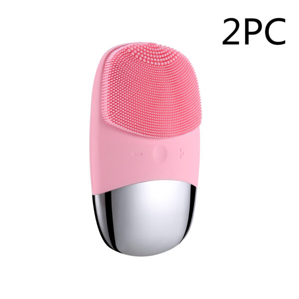 Mini cepillo eléctrico de silicona para limpieza facial, limpiador facial eléctrico, cepillo de limpieza facial, masajeador de piel, herramientas para el cuidado de la piel.  _Mini Silicone Electric Face Cleansing Brush Electric Facial Cleanser Facial Cleansing Brush Skin Massager Skin Care Tools - Imagen 7