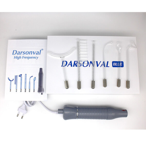 Alta Frecuencia con Ozono para Cuidado Facial y Capilar – Set de Electroterapia Portátil 6 Piezas, Rejuvenecimiento de la Piel y Tratamiento Antiacné / High Frequency Ozone Facial Wand – 6-Piece Portable Electrotherapy Set for Skin Rejuvenation, Acne Treatment & Hair Care - Imagen 3