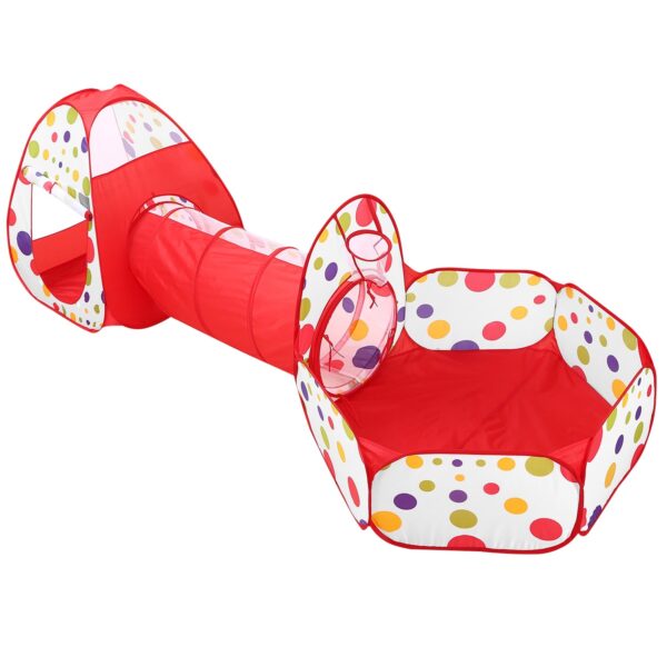 Tienda de campaña 3 en 1 para gatear con túnel para niños, con bolsa de almacenamiento para viajes en interiores y exteriores (pelotas no incluidas). / 1Pc 3 In 1 Child Crawl Tunnel Tent Kids Play Tent With Storage Bag For Indoor Outdoor Travel Balls Not Included - Imagen 4