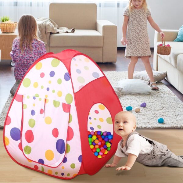Tienda de campaña 3 en 1 para gatear con túnel para niños, con bolsa de almacenamiento para viajes en interiores y exteriores (pelotas no incluidas). / 1Pc 3 In 1 Child Crawl Tunnel Tent Kids Play Tent With Storage Bag For Indoor Outdoor Travel Balls Not Included - Imagen 8