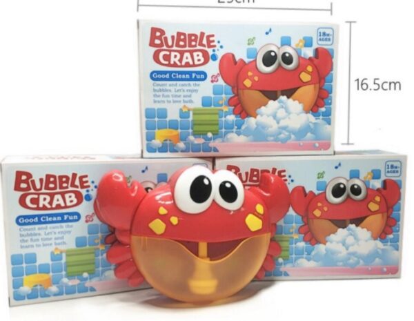 Juguetes para baby shower para niños: Burbujeador automático de cangrejo con música _ Kids Baby Shower Toys Automatic Crab Bubbler with Music - Imagen 5