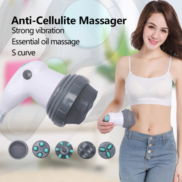 Masajeador corporal completo con rodillo masajeador y vibración y rotación eléctrico silencioso Luz Infraroja/ Electric Noiseless Vibration Kneading And Massage Roller Full Body Massager