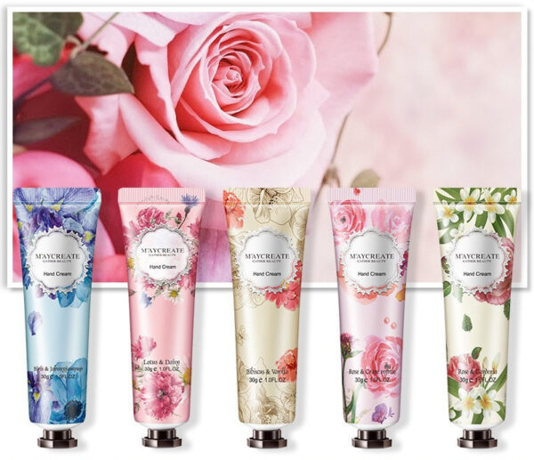 Crema de manos hidratante con fragancia floral (30 g) / Floral Fragrance 30g Moisturizing Hand Cream Cosmetics - Imagen 3