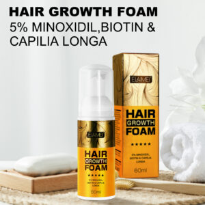 Mousse Fortalecedor con Minoxidil, Cúrcuma y Biotina – Crecimiento y Anticaída / Hair Growth & Thickening Mousse with Minoxidil, Turmeric & Biotin