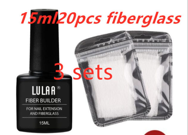 Juego de fibras para extensiones de uñas, gel reparador de uñas, lámina de soporte sin papel / Nail Extension Fiber Set Nail Extension Gel Repair Liquid Paper-free Support Sheet - Imagen 4