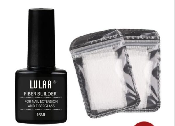 Juego de fibras para extensiones de uñas, gel reparador de uñas, lámina de soporte sin papel / Nail Extension Fiber Set Nail Extension Gel Repair Liquid Paper-free Support Sheet - Imagen 6
