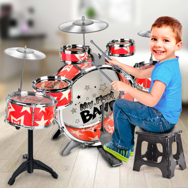 Batería de jazz para niños de 3 a 6 años / Children's Jazz Drum Kit 3-6 Years Old Toys