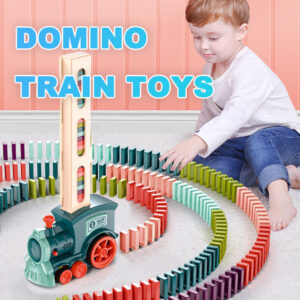 Tren de dominó, juguetes para bebés, coche, rompecabezas, liberación automática, licencia, bloques de construcción eléctricos, tren de juguete / Domino Train Toys Baby Toys Car Puzzle Automatic Release Licensing Electric Building Blocks Train Toy