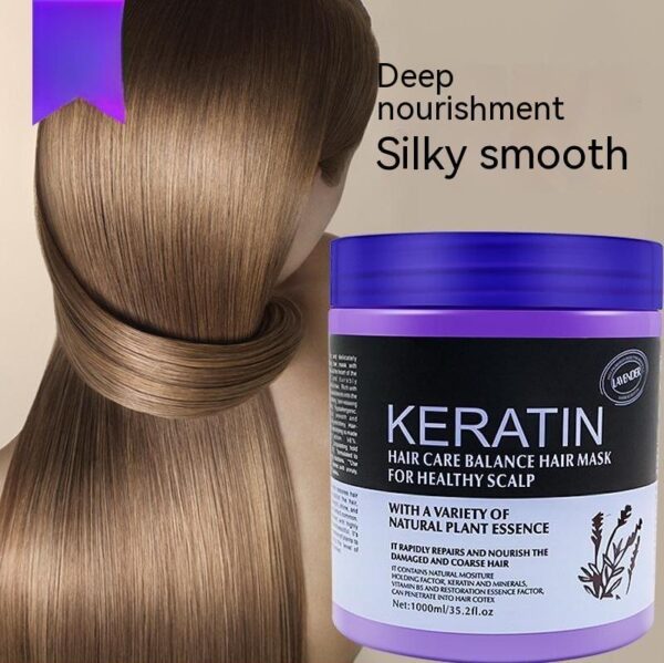 Mascarilla capilar nutritiva sin vapor de lavanda para el cuidado del cabello, reparación multiefecto, tratamiento capilar suave y maníaco, loción para el cuidado de la pielLavender / Non-Steamed Hair Care Nutrition Hair Mask Multi-Effect Repair Manic Soft Hair Treatment Skin care lotion