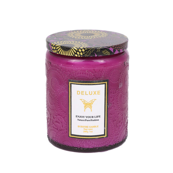 Embossed Glass Fragrance Handmade Gift Aromatherapy Soy Candles / Embossed Glass Fragrance Handmade Gift Aromatherapy Soy Candles - Imagen 8