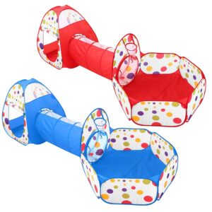 Tienda de campaña 3 en 1 para gatear con túnel para niños, con bolsa de almacenamiento para viajes en interiores y exteriores (pelotas no incluidas). / 1Pc 3 In 1 Child Crawl Tunnel Tent Kids Play Tent With Storage Bag For Indoor Outdoor Travel Balls Not Included