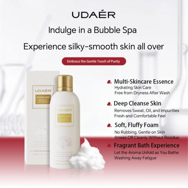 Baño de burbujas cremoso, gel de ducha hidratante, fragancia duradera, mousse corporal perfumada / Cream Bubble Bath, Hydrating Shower Gel, Long-lasting Fragrance, Fragrance Body Mousse - Imagen 4