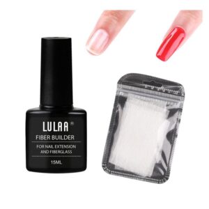 Juego de fibras para extensiones de uñas, gel reparador de uñas, lámina de soporte sin papel / Nail Extension Fiber Set Nail Extension Gel Repair Liquid Paper-free Support Sheet