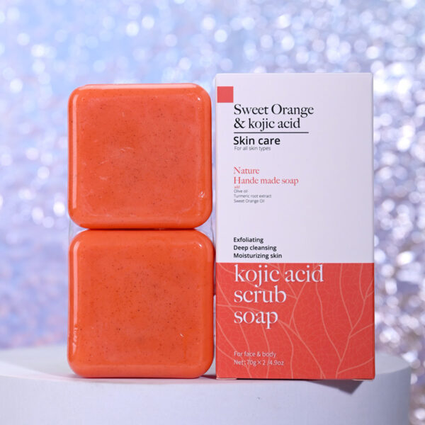 Jabón de baño limpiador artesanal de cúrcuma esmerilado _ Frosted Handmade Cleansing Bath Turmeric Soap - Imagen 8